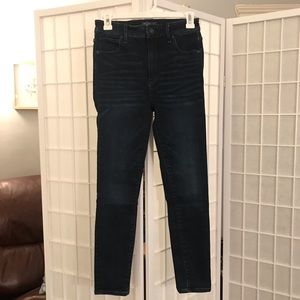 LAST CHANCE! Abercrombie & Fitch High Rise Super Skinny Dark Wash Jeans Size 27S